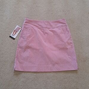 S.C.& Co. Pull On Skort Pink White Striped Stretch Womens Various Sizes Summer